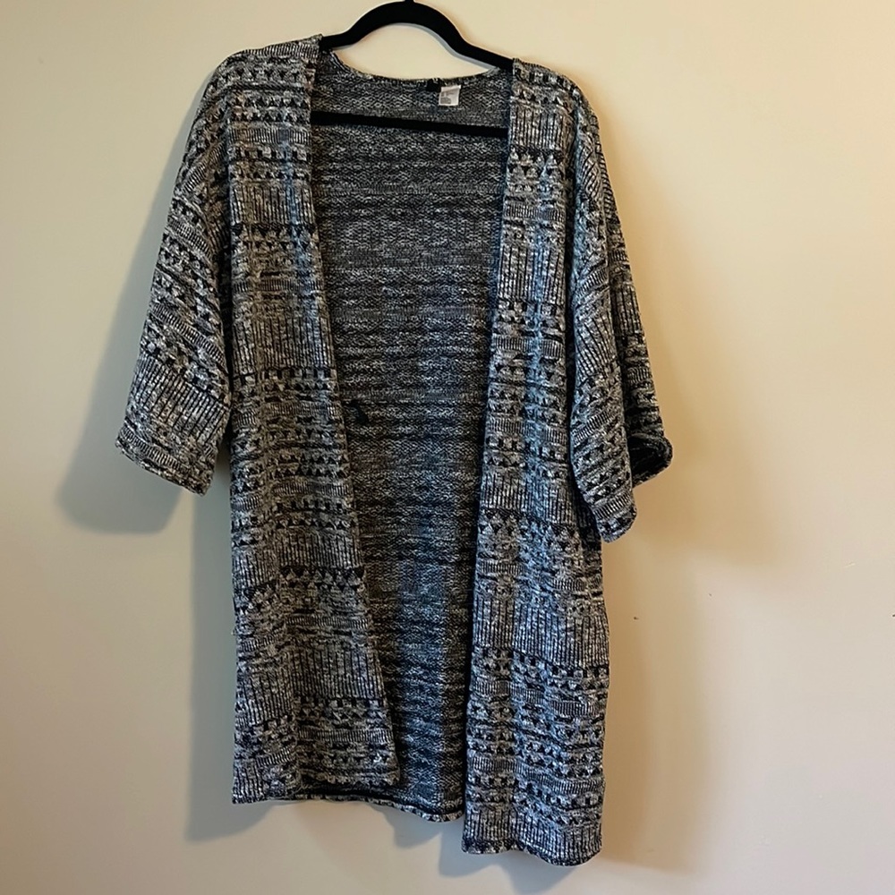 Printed cardigan
